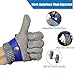 Schwer Cut Resistant Gloves-Stainless Steel Wire Metal Mesh Butcher Safety Work Glove for Meat Cutting, fishing(Large, 2 pcs)