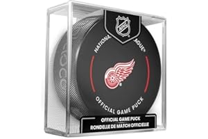 Red Wings Officially Licensed Game Hockey Puck with Holder