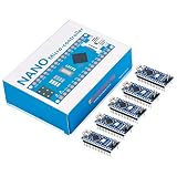 KOOKYE 5PCS Nano V3.0 ATMEGA328P Module CH340G 5V 16M Mini USB Micro-Controller Board for Arduino(Nano5)