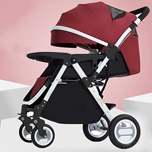 軽量ベビー傘ベビーカー 小型高風景4ポジションリクライニングベビーカー 調節可能な背もたれプラム セール価格 Uv保護キャノピーベビーカー Color B