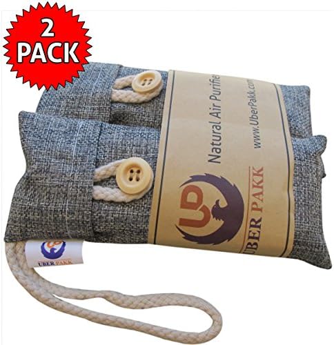 ODOR Absorber Activated Charcoal Bamboo Deodorizer Bag. NATURAL Fragrance FREE Deodorant Inserts, Eliminator&amp;Removal of Shoes, Pet, Smoke, Closet, Fridge, Car &amp; Odor. Great 4 Mold Mildew PREVENTION