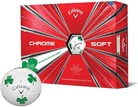 Amazon 18 キャロウェイ クロムソフト トゥルービス Truvis シャムロック Shamrock クローバー 1ダース ゴルフボール Us仕様 クロムソフト トゥルービス ゴルフボール