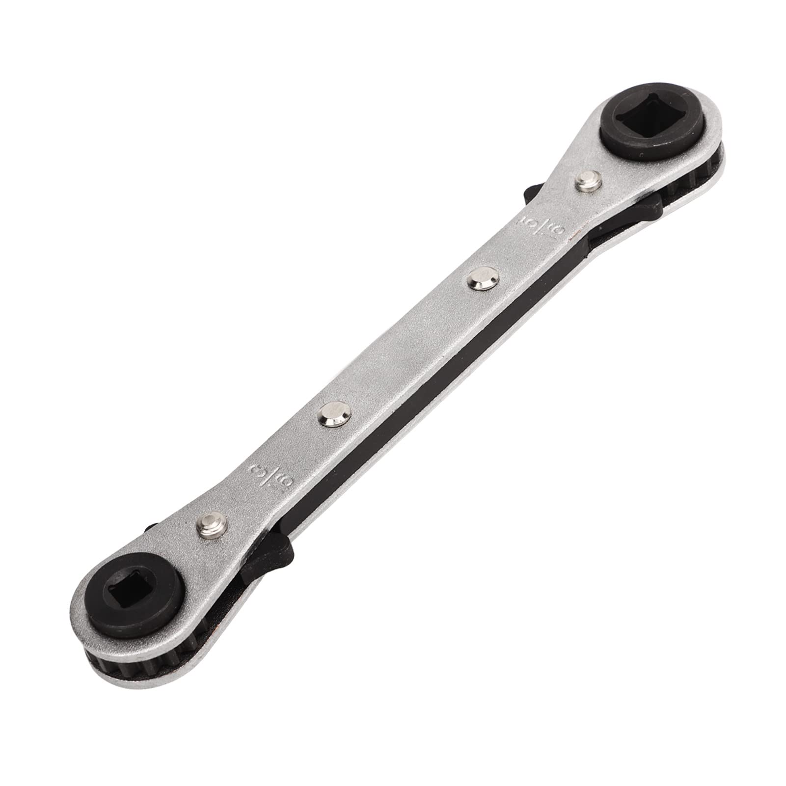 Nimomo HVAC Service Ratchet Wrench, Refrigeration Ratcheting Wrench Ratcheting Service Wrench Double Ended Reversible Wratchet Spanner Tool AC Service Wrench for Air Conditioning Repair