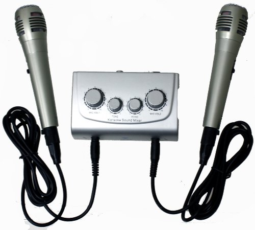 Azusa MIK0115 Karaoke Mixer with Microphones