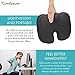 Memory Foam Seat Cushion with Removable Mesh Cover - Coccyx, Tailbone, Sciatica, Lower Back Support and Pain Relief - Fits Most Office, Desk, Computer Chairs and Car Seats – by ComfySure