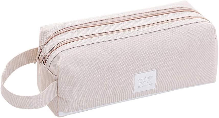 FSSTUD Large Capacity Pencil Case Pencil Bag Stationery Storage Pouch Bag Case for Teenage Boys Girls Grey