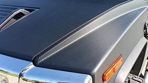 VVIVID XPO Black Carbon Fiber Car Wrap Vinyl Roll Featuring Air Release Technology (100ft x 5ft)