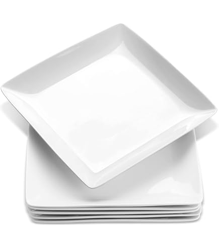 Amazon.com | Richard Ginori 1735 Vecchio White Square Plate, 5.9