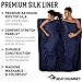 Sea to Summit Premium Silk Sleeping Bag Liner, Double (73x71 inches)