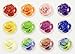 Colorful Rainbow Roses 12 Pieces Home Button Stickers for iPhone 5 4/4s 3GS 3G, iPad 2, iPad Mini, iPod Touch