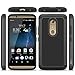 ZTE Axon 7 Case, CoverON [HexaGuard Series] Slim Hybrid Hard Phone Cover Case for ZTE Axon 7 - Black