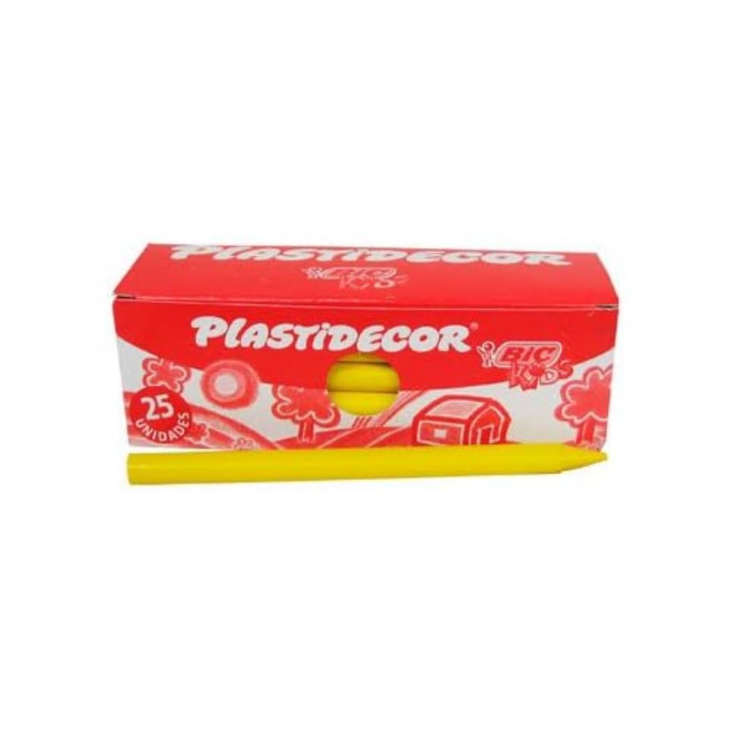 Bic 154529 - Box of 25 Pencils plastidecor 04 Yellow