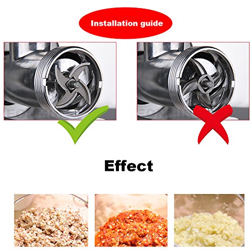 #12 Meat Grinder Blade, Grinder Knife, Electric Mincer Cutting Blade Replacement