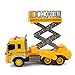 Gizmovine Friction Powered Lift Bucket Truck Toy, Super Duty Lift Construction Vehicle Toy for Kids, 1:16 Scale