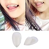 Kangkang@ 2PCS Halloween Party Cosplay Costume Prop Decoration Vampire Dentures Fangs Tooth Horror False Teeth Size 13mm with Case