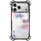 CASETiFY Bounce iPhone 17 Pro Max Case [Shockproof/Compatible with Magsafe / 21.3 ft. 7X Military Grade Drop Protection] - Clouds - Clear Black
