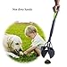 Beinhome Pooper Scoopers 23 inch Long One-Hand Use Foldable Dog Poop Scoop Removal Pet Jaw Scoop Design with Dog Waste Bag, Green