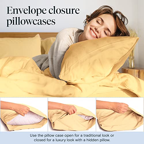 6 PC Sheet Set Sheets Deep Pockets 18" Eco Friendly Wrinkle Free Sheets Machine Washable