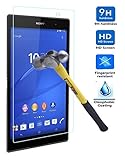 Sony Xperia Z3 Tablet Compact Tempered Glass Screen Protector,CoolDi 0.3mm Slim And 9H Hardness Bubble-Free, Anti-Fingerprint, Oil Stain&Scratch Coating for Sony Xperia Z3