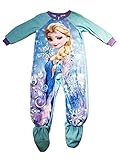 Disney Frozen Little Girls Elsa Footed Blanket Sleeper