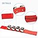 Coolrunner 2pcs/4pcs Band Wrist Bells Christmas Musical Tambourine Wrist Shaking Jingle Bells Percussion Orchestra Rattles Toy for Kids (2)