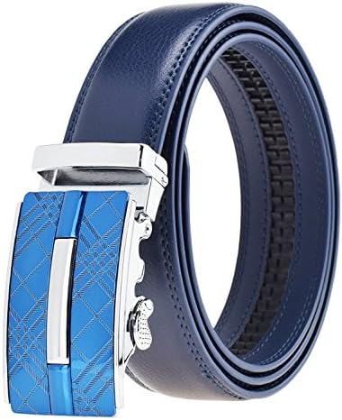 QISHI YUHUA PD Men's Fashion trends Cowhide Leather Belt Automatic Buckle Belt