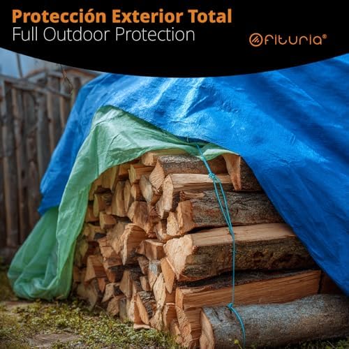 Lona Multiuso Impermeable 2 x 3 m Mix 3 Colores, Pack 3 uds, Ideal para Cubrir y Proteger Muebles y Objetos en Exterior, jardín, Camping y Obras (2x3m, 3 uds)