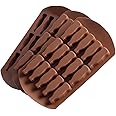 HOMUT 3Pcs Gummy Mold 15 Holes Cola Bottle Shape Brown Silicone Cake Gummy Candy Chocolate Jelly Ice Cream Cube Mold Pudding Handmade Craft Mold for Bakery Handmade Dessert AA0098