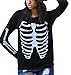Sumtory Women Halloween Theme Skeleton Print Long Sleeve Swearshirt Tops