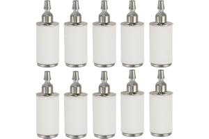 HIPA Fuel Filter for Husqvarna 128LD 124 125 128 Series String Trimmer Brush Cuter Pole Pruner Edger Weedeater Poulan Craftsman Gas Leaf Blower - Pack of 10
