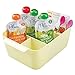 mDesign Baby Nursery Storage Organizer Bin for Medicine, Thermometer, Nasal Aspirator, Washcloths - Lemon Yellow