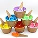 Vanvler 6PC Kids Cute Ice Cream Bowls With Spoons Ice Cream Cup Set Couples Dessert Bowl Gifts (Multicolor)