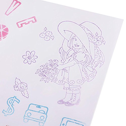 Niome Beautiful Badge Picture Transparent Rubber Stamp Seal DIY Album Craft Scrapbooking Decoration