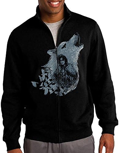 Jon Snow Game Of Thrones Wolf Men's Casual Zipper Hoodies Jacket