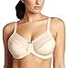 Lilyette by Bali Women's Enchantment 3-Section Unlined Minimizer Underwire Bra, Ivory/Rum Raisin, 42DD