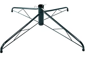 Maylai 27.6 inch Large Christmas Tree Stand for Artificial Trees, Folding Christmas Tree Base for 3 Ft to 9 Ft Artificial Trees, Fits 0.5-1.25 Inch Tree Pole,(Green)