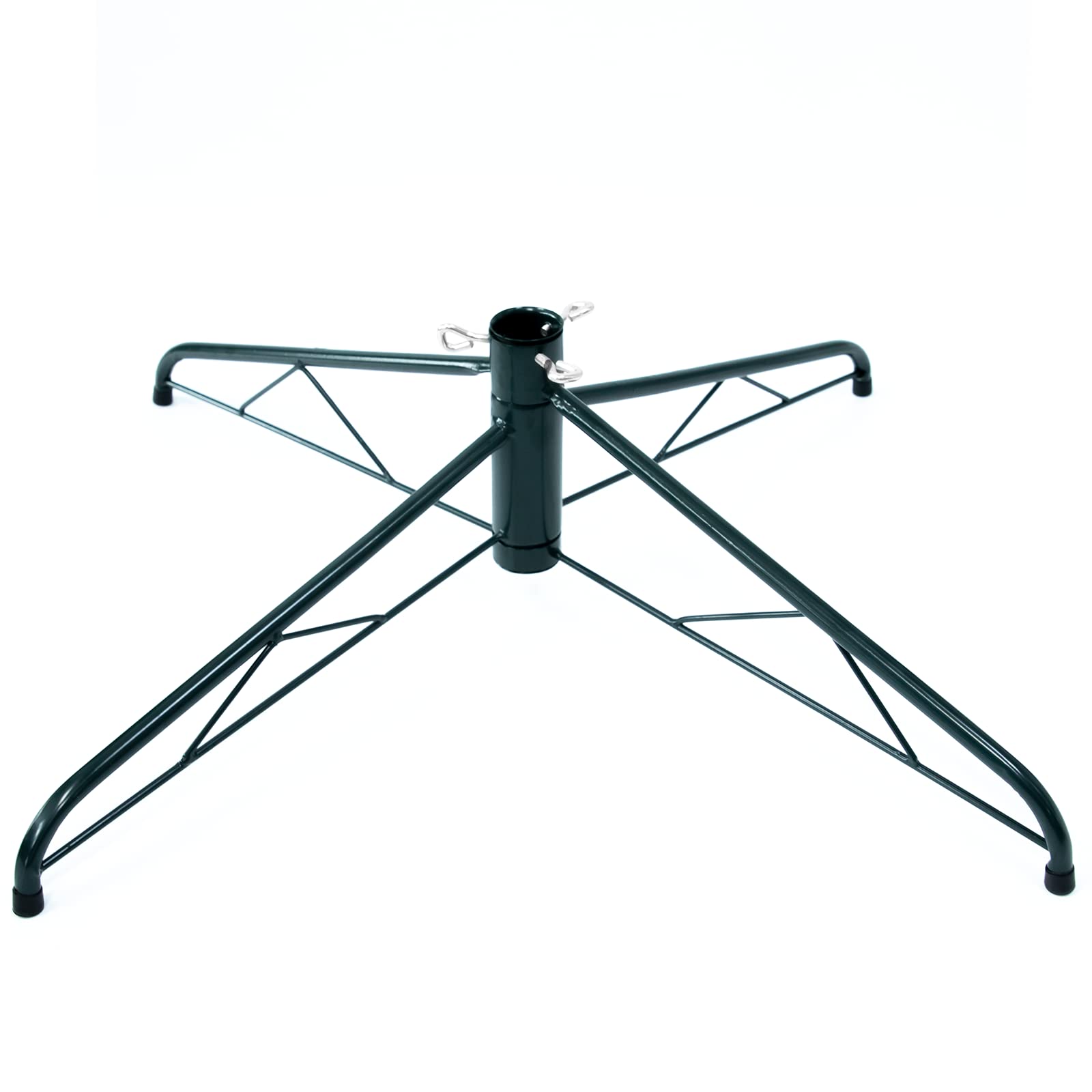 Photo 1 of ** VERY USED**Maylai 27.6 inch Large Christmas Tree Stand for Artificial Trees, Folding Christmas Tree Base for 3 Ft to 9 Ft Artificial Trees, Fits 0.5-1.25 Inch Tree Pole,(Green)