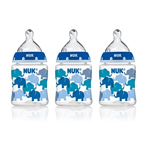 NUK Perfect Fit Baby Bottle, Boy, 5oz 3pk