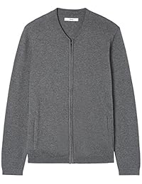 Marca   - encontrar. Suéter tipo cárdigan de algodón para hombre, estilo chaqueta bomber