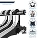 NICEDACK Premium Travel Hangers - 6 Pack Portable Folding Clothes Hangers - Super Bearing Collapsible Hanger Foldable Clothes Drying Rack for Travel, Indoor and Outdoor Use (Black&White)
