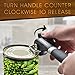Taisk 1 Day Sale PowerLix Stainless Steel Manual Soft Grips Handle, Ergonomic Smooth Edge, Side Cutting can Opener, Lid Lifter That Won't T, Canopener