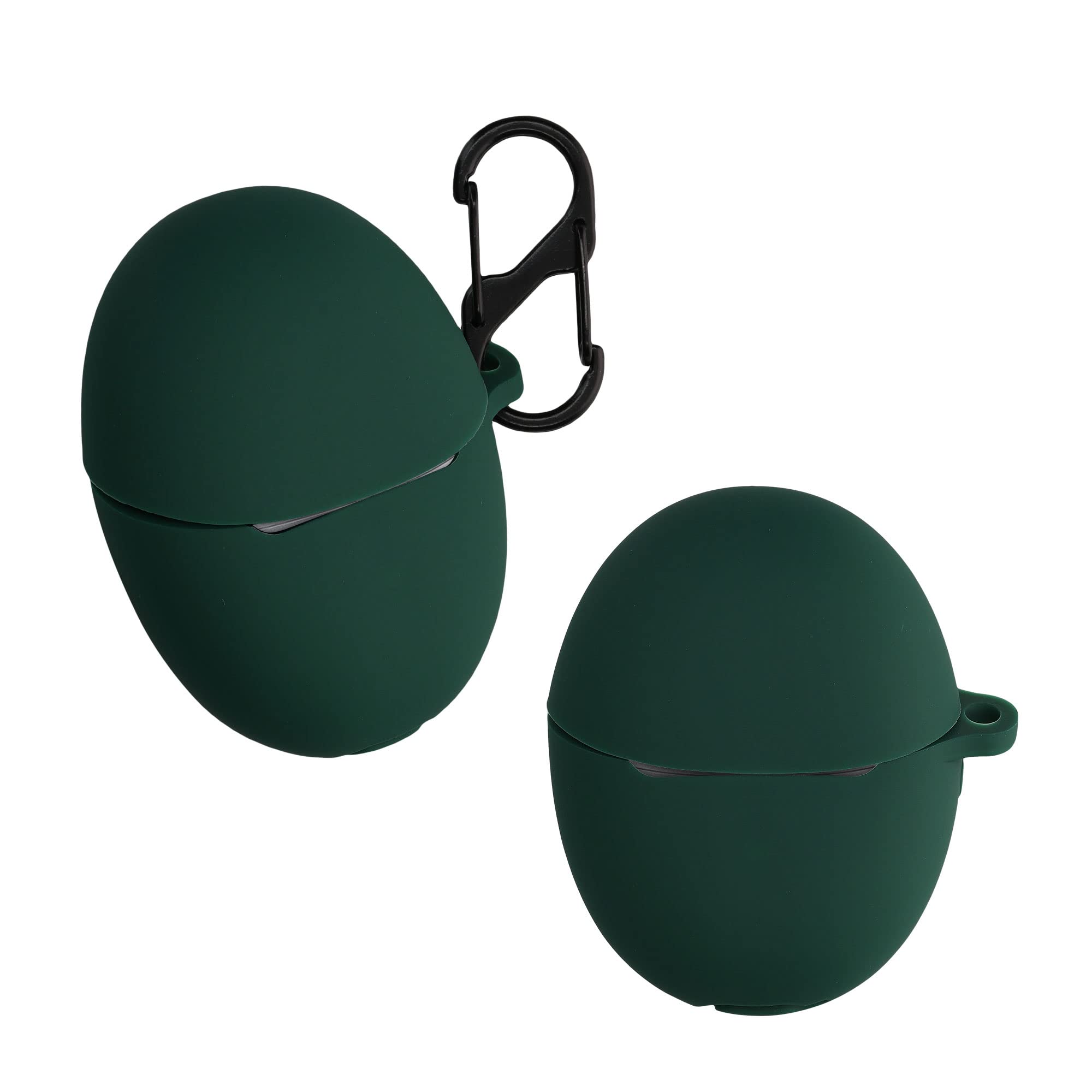 kwmobile Case Compatible with Huawei Freebuds 5 Case - Silicone Cover Holder for Earbuds - Green