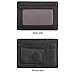 Cool-Shop Genuine Men's Leather Durable Slim Wallets, Magnetic Money Clip Wallet Set, Mini Card Holder (Black)