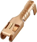 Heschen 2.8mm Female Spade Crimp Terminals 100pc Non-Insulated Brass 0.5-0.8mm view 5