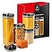 A-Special Food Storage Containers Set - 5-Piece Plastic Containers - Airtight Food Containers - BPA Free Kitchen Canisters - Clear Food Grade Plastic Storage Containers with Easy Lock Black Lids