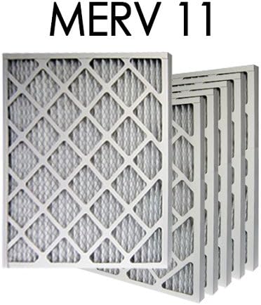 24x30x1 MERV 11 Pleated Air Filter 6PK | 23.375x29.375x.75 - Actual Size