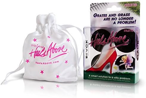 Heels Above High Heel Protectors (2 Pairs) Plus Bonus Carrying Pouch - Never Sink into Grass Again.