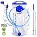 Hydration Bladder 2 Liter Water Reservoir 2L Leak Proof Water Bladder Bag, Replacement Reservoir Fits Most Hydration Packs, for Outdoor Hiking Cycling Climbing Running, Dual Opening, BPA Free