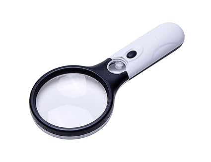 Electomania 3 LED Light 45X Times Handheld Mini Pocket Microscope Reading Magnifying Glass Lens Jewelry Loupe