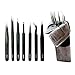 WELOYA 7 Pieces Precision Non-magnetic Anti-static ESD Tweezers Stainless Steel Forceps for Electronics, Jewelry-making, Laboratory Work